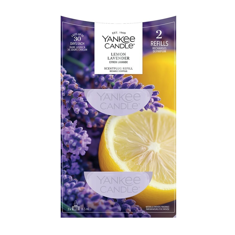 Yankee Candle ScentPlug Plug in Air Freshener Refills Fragrance LEMON LAVENDER