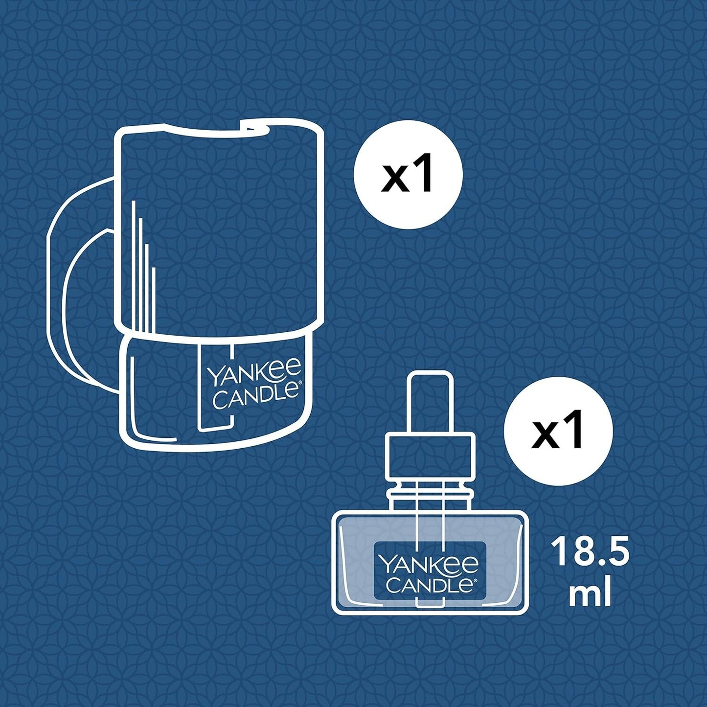 Yankee Candle UK Plug In Starter Kit Electric White Organic - CLEAN COTTON