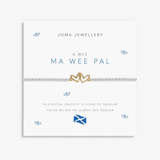 Joma Silver Plated Beaded Bracelet (A Little) A Wee MA WEE PAL  + Gift Bag