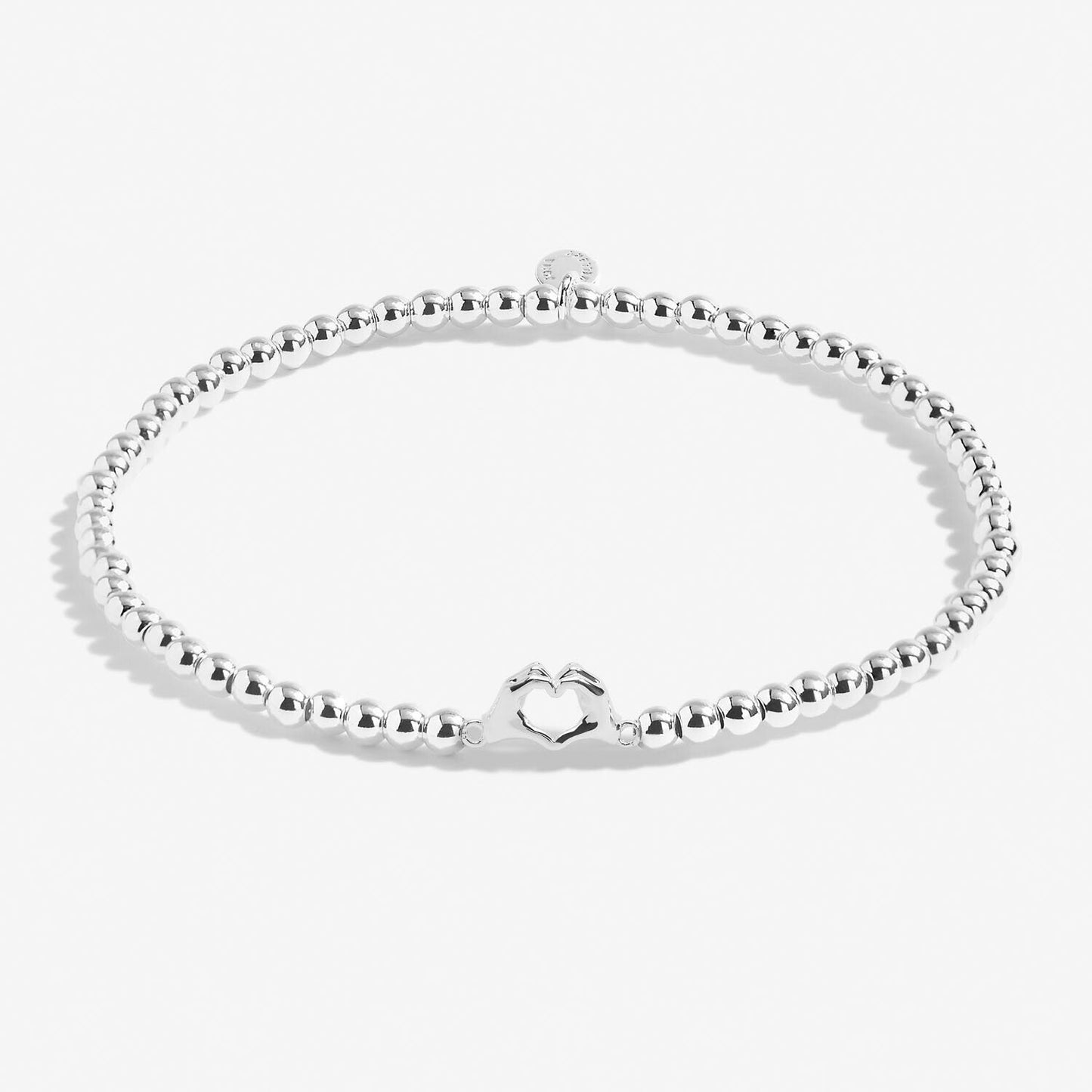 Joma Silver Plated Beaded Bracelet A Little FRIENDSHIP LAUGHTER HAPPINESS - Gift
