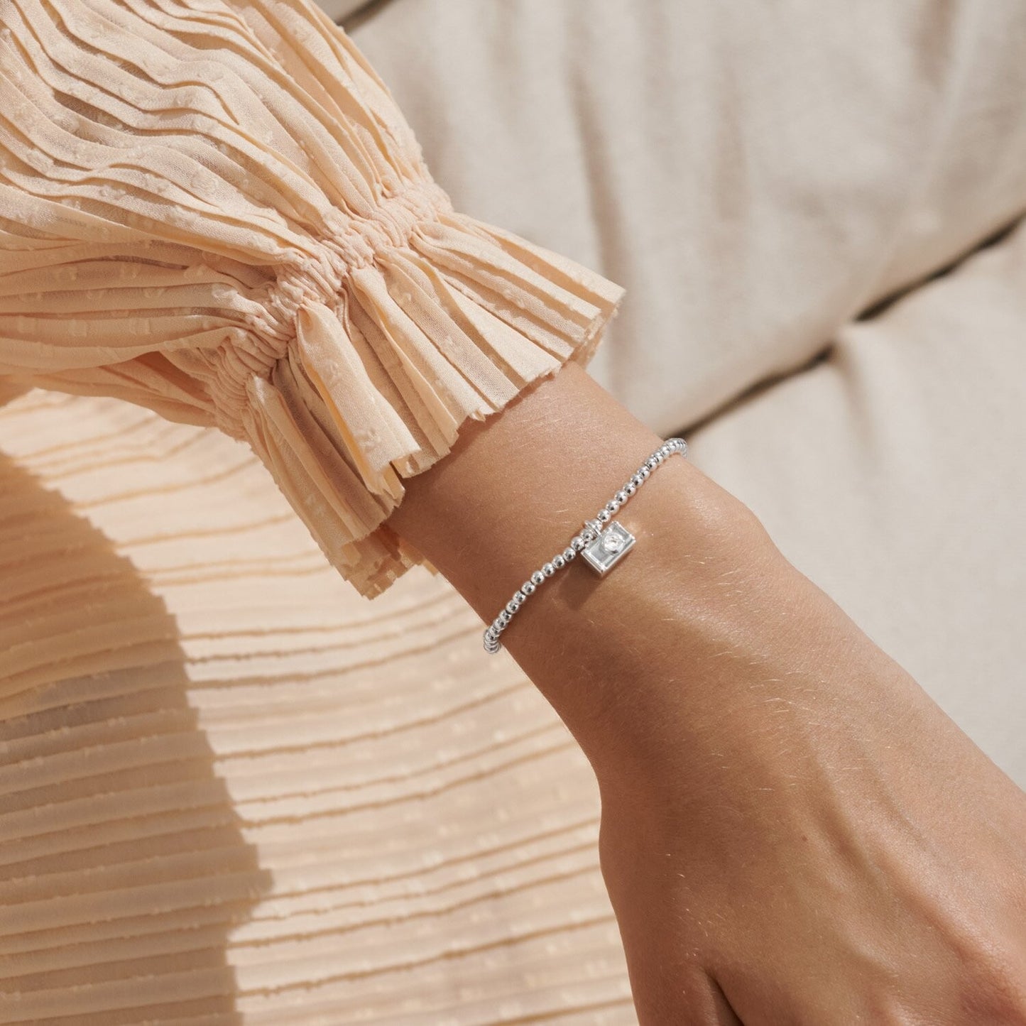 Joma Silver Plated Beaded Bracelet A Little LITTLE MOMENTS BIG MEMORIES +GIFT BG