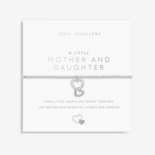 Joma Silver Plated Beaded Bracelet A Little MOTHER AND DAUGHTER + GIFT BAG 5869