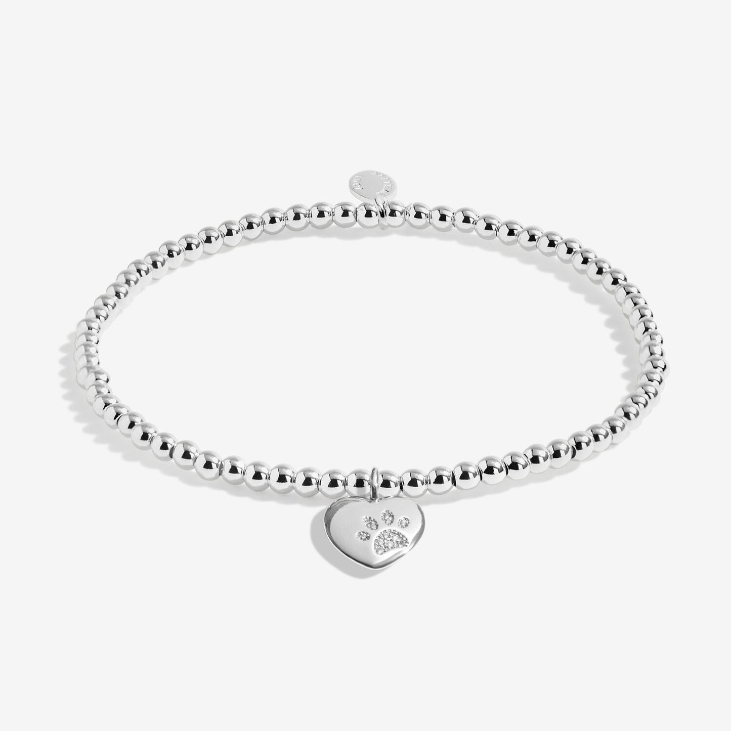 Joma Silver Plated Beaded Bracelet A Little PETS LEAVE PAWPRINTS ON OUR HEARTS