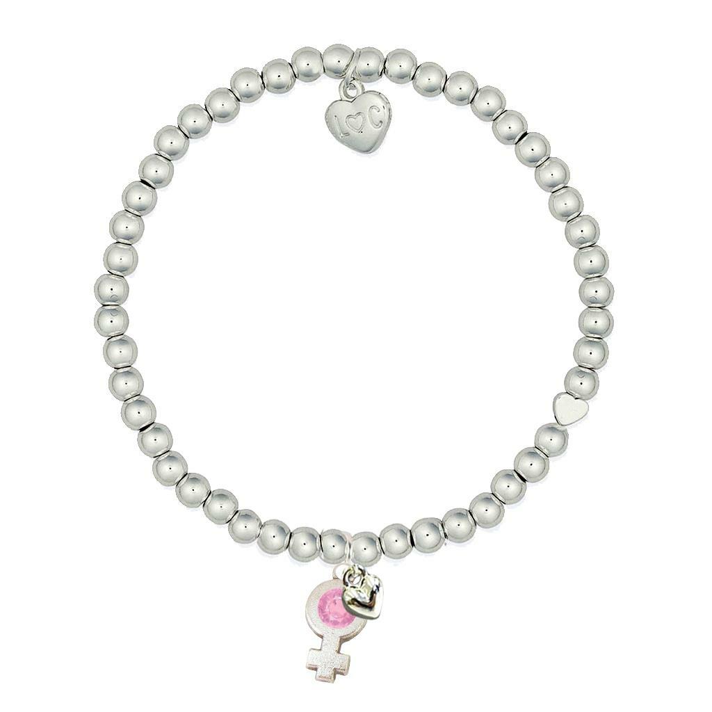 Life Charms Bracelet - " Congratulations on your new BABY GIRL " - Gift Boxed