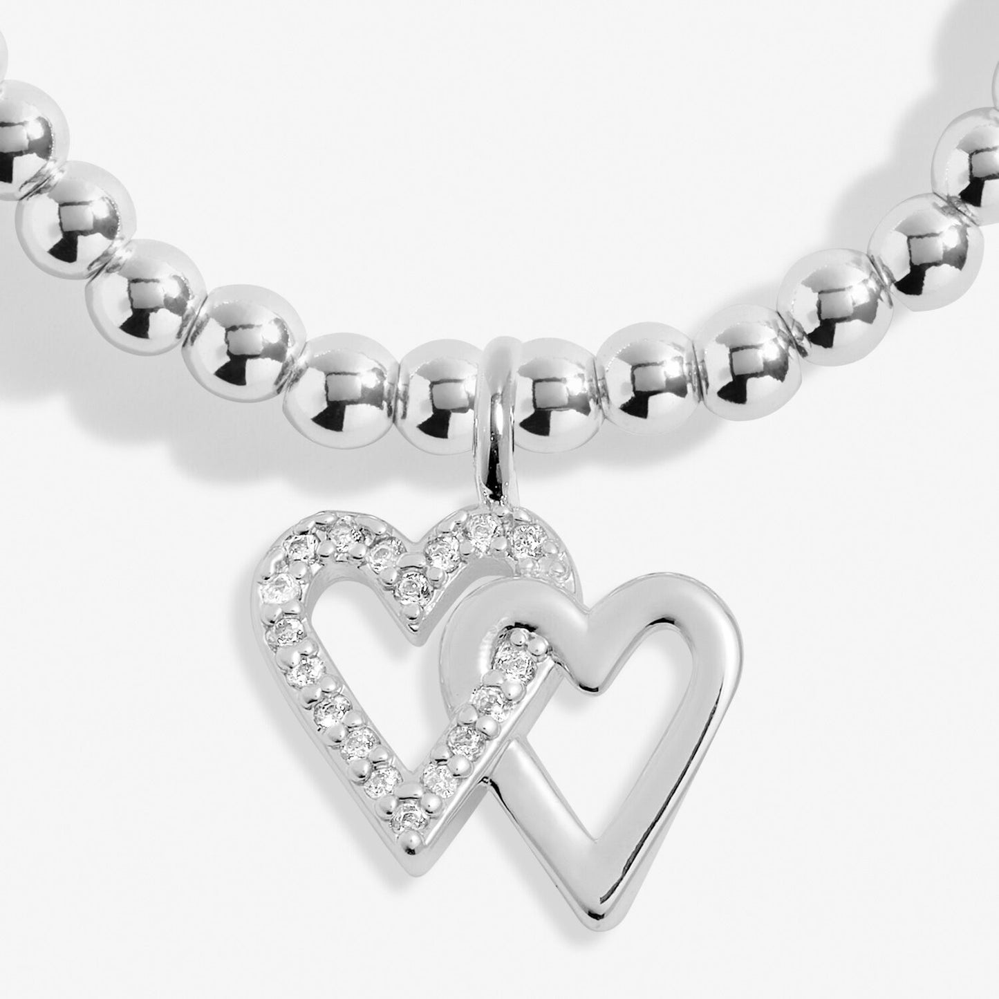 Joma Silver Plated Beaded Bracelet A Little HAPPY BIRTHDAY FRIEND + Gift Bag