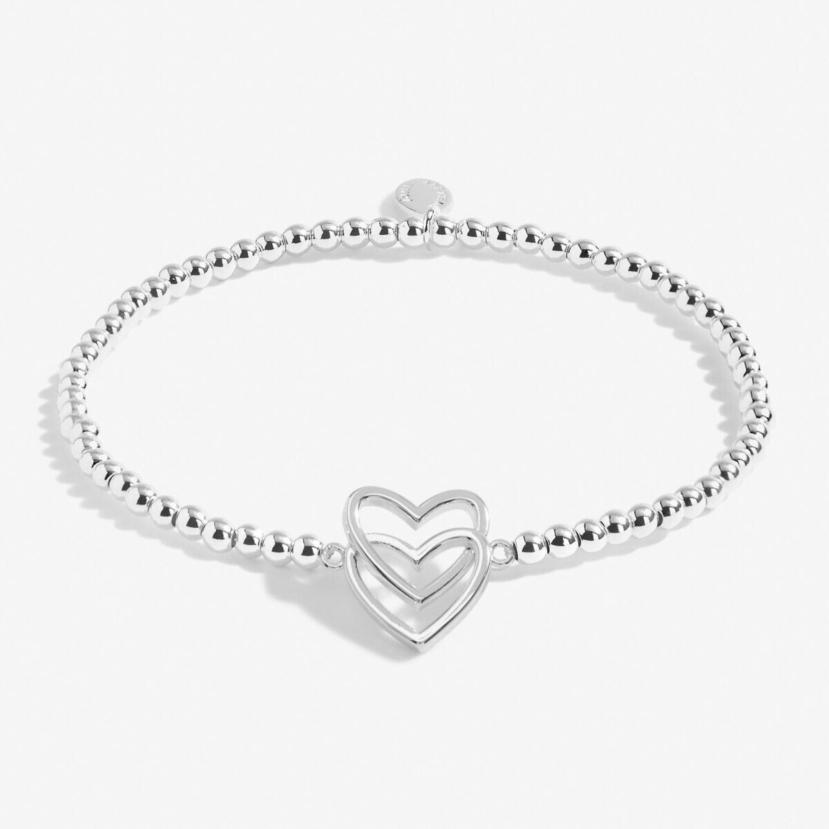 Joma Silver Plated Beaded Bracelet A Little HAPPY BIRTHDAY + Gift Bag 7018