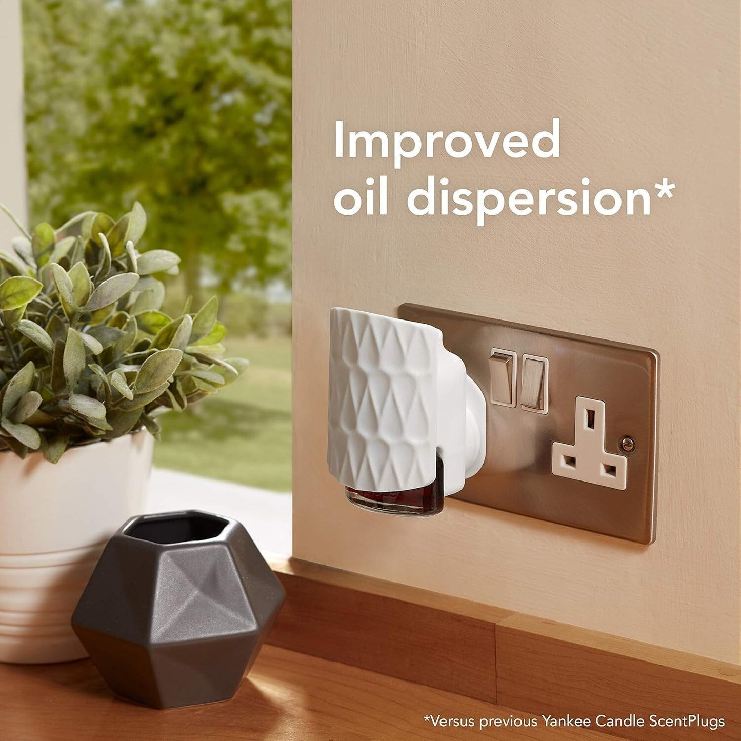 Yankee Candle UK Plug In Starter Kit  Electric White Organic - BLACK CHERRY