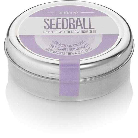 Seedball Butterfly Mix Seed Bombs(British Wild Flower Tin)  - Sow Spring Autumn