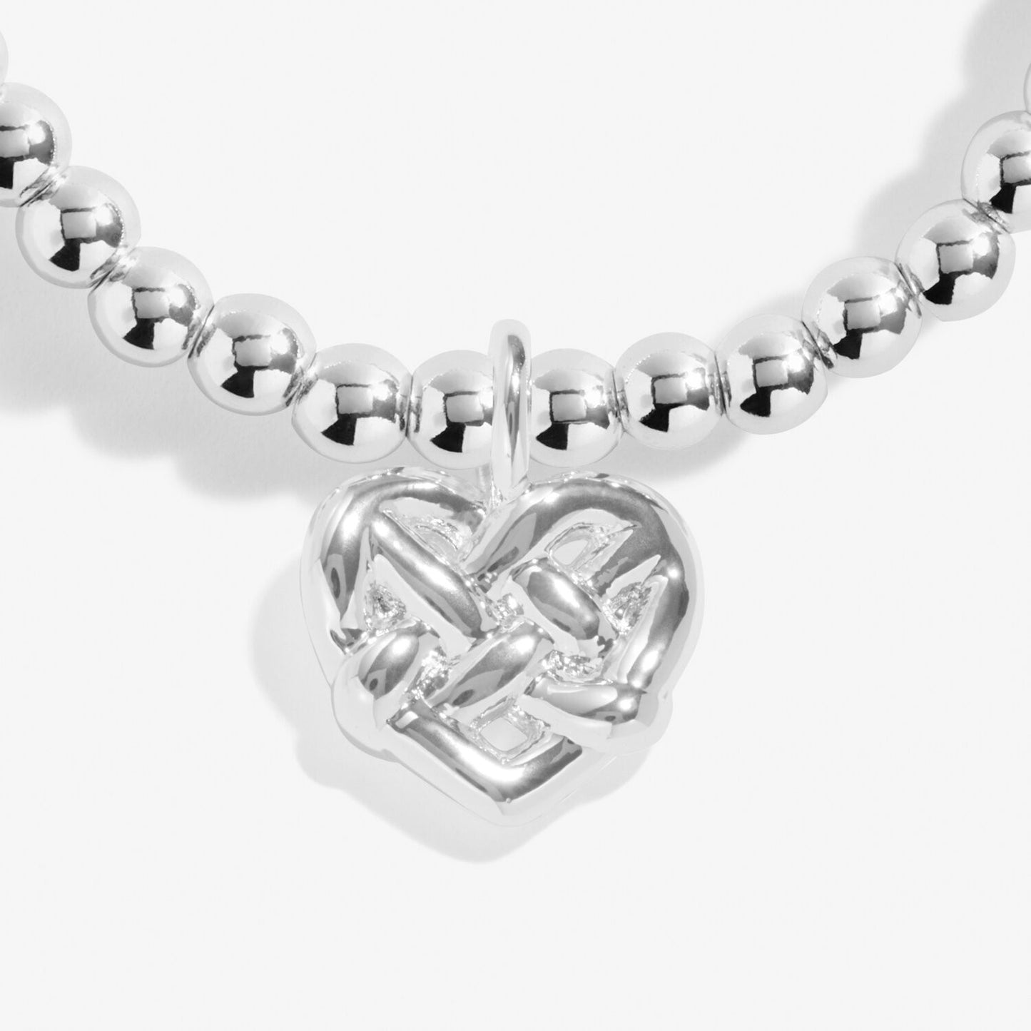 Joma Silver Beaded Bracelet A Little FRIENDSHIP IS A KNOT THAT CANNOT BE UNTIED