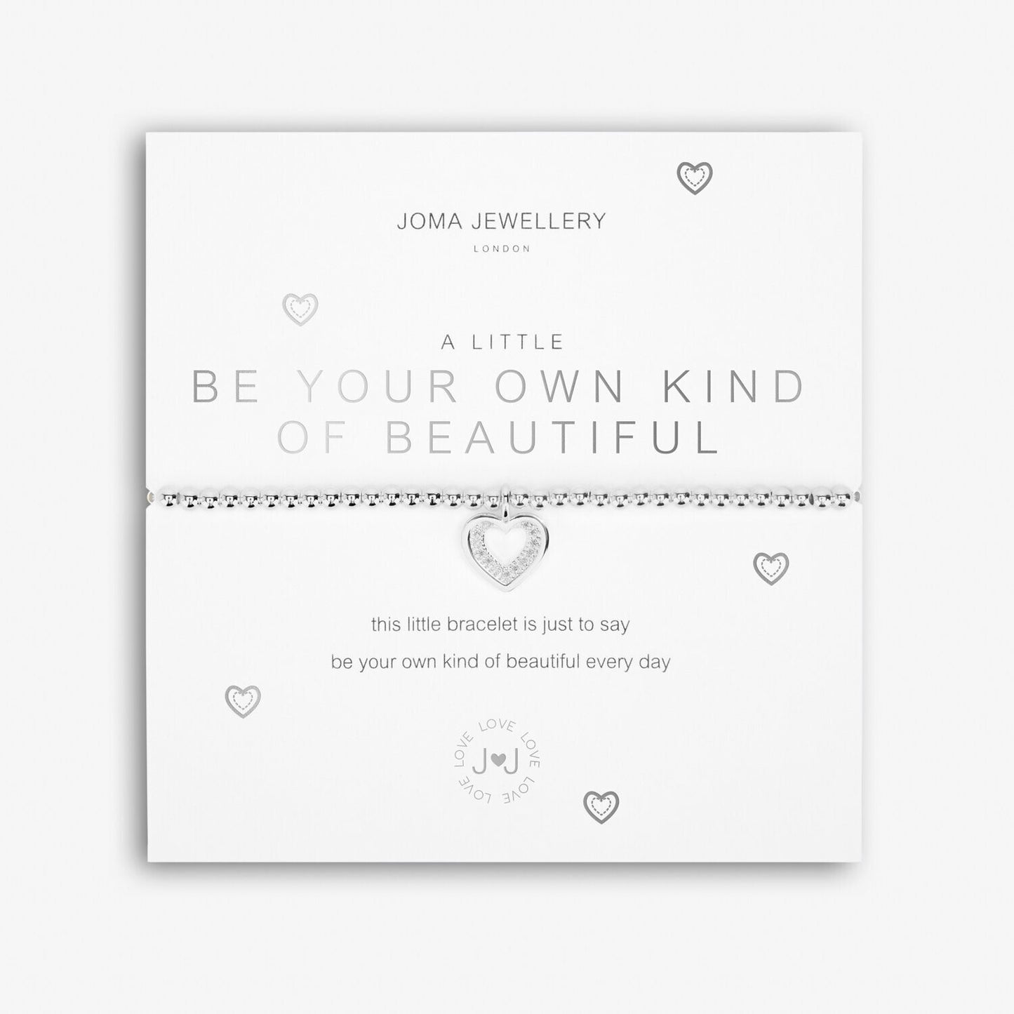 Joma Silver Plated Beaded Bracelet A Little BE YOUR OWN KIND OF BEAUTIFUL - 5225