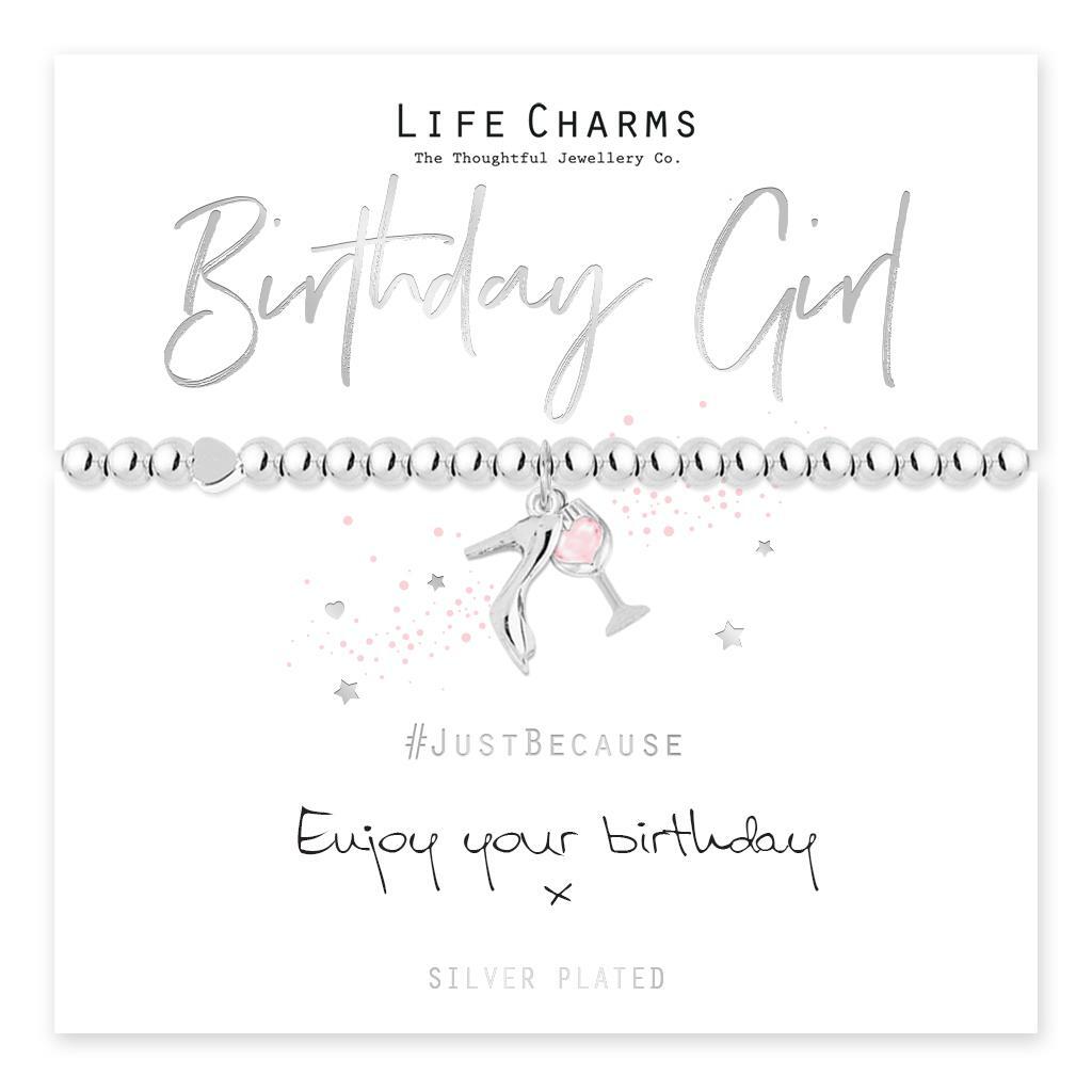 Life Charms Bracelet - BIRTHDAY GIRL - " Enjoy your birthday " Beautifull Gift