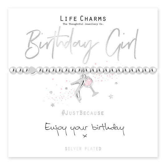 Life Charms Bracelet - BIRTHDAY GIRL - " Enjoy your birthday " Beautifull Gift