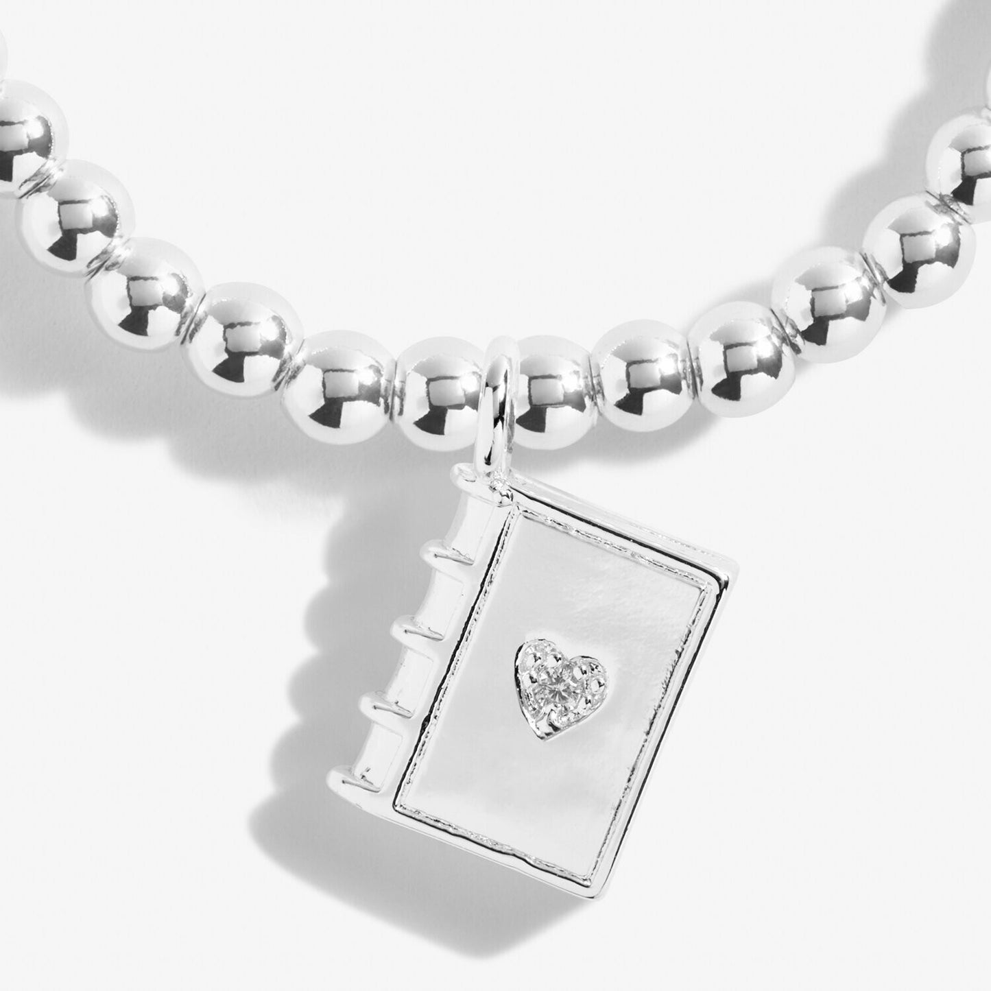 Joma Silver Plated Beaded Bracelet A Little NEW CHAPTER + Gift Bag 5231