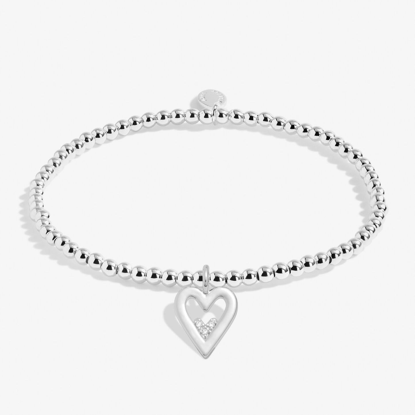 Joma Silver Plated Beaded Bracelet A Little HAPPY BIRTHDAY DAUGHTER + Gift Bag