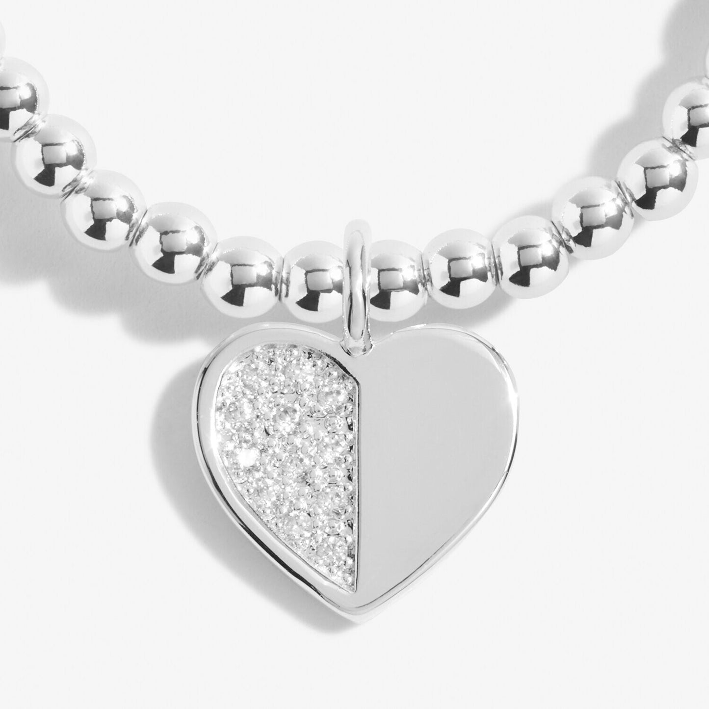 Joma Jewellery Silver Plated Beaded Bracelet A Little LIKE A MUM TO ME +Gift Bag