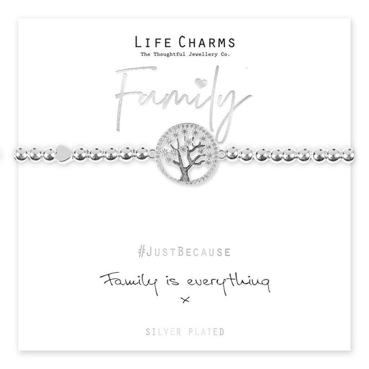 Life Charms Bracelet - " FAMILY Is Everything x " - Beautifully Gift Boxed