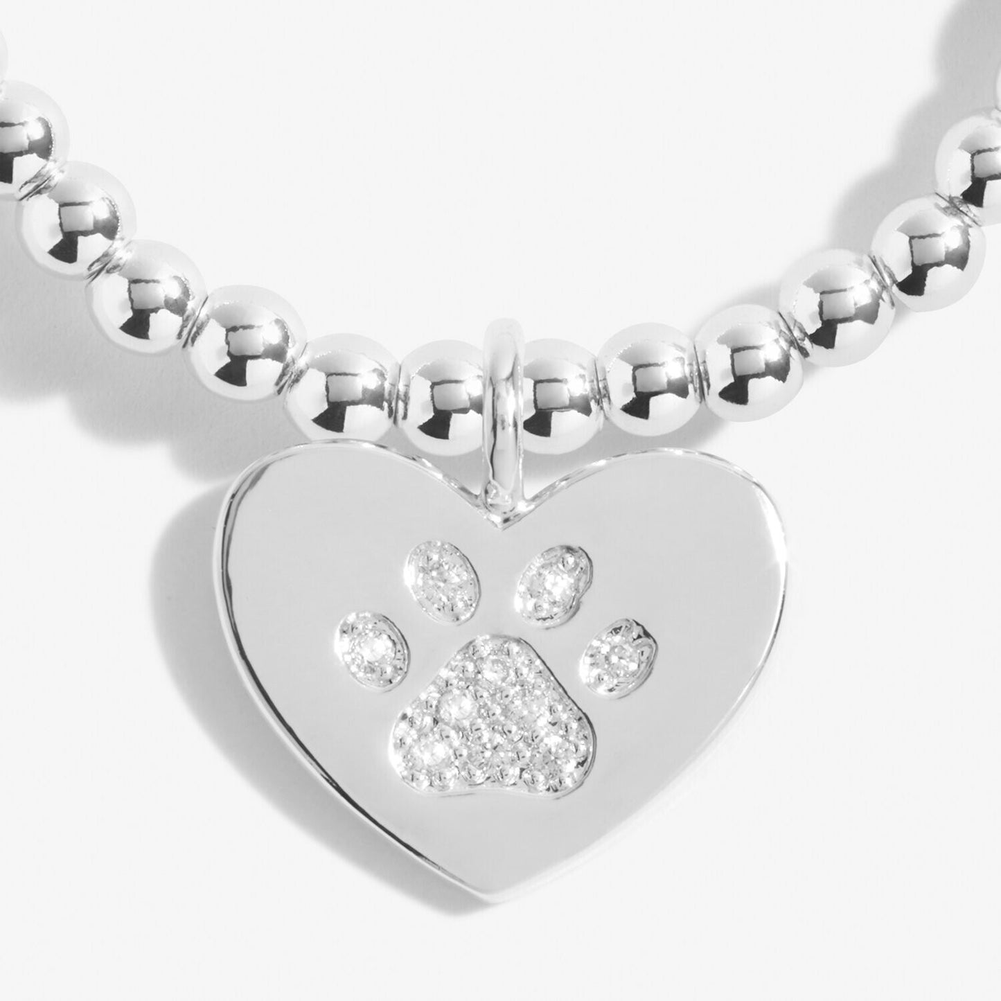 Joma Silver Plated Beaded Bracelet A Little SORRY FOR YOUR LOSS + Gift Bag 6070