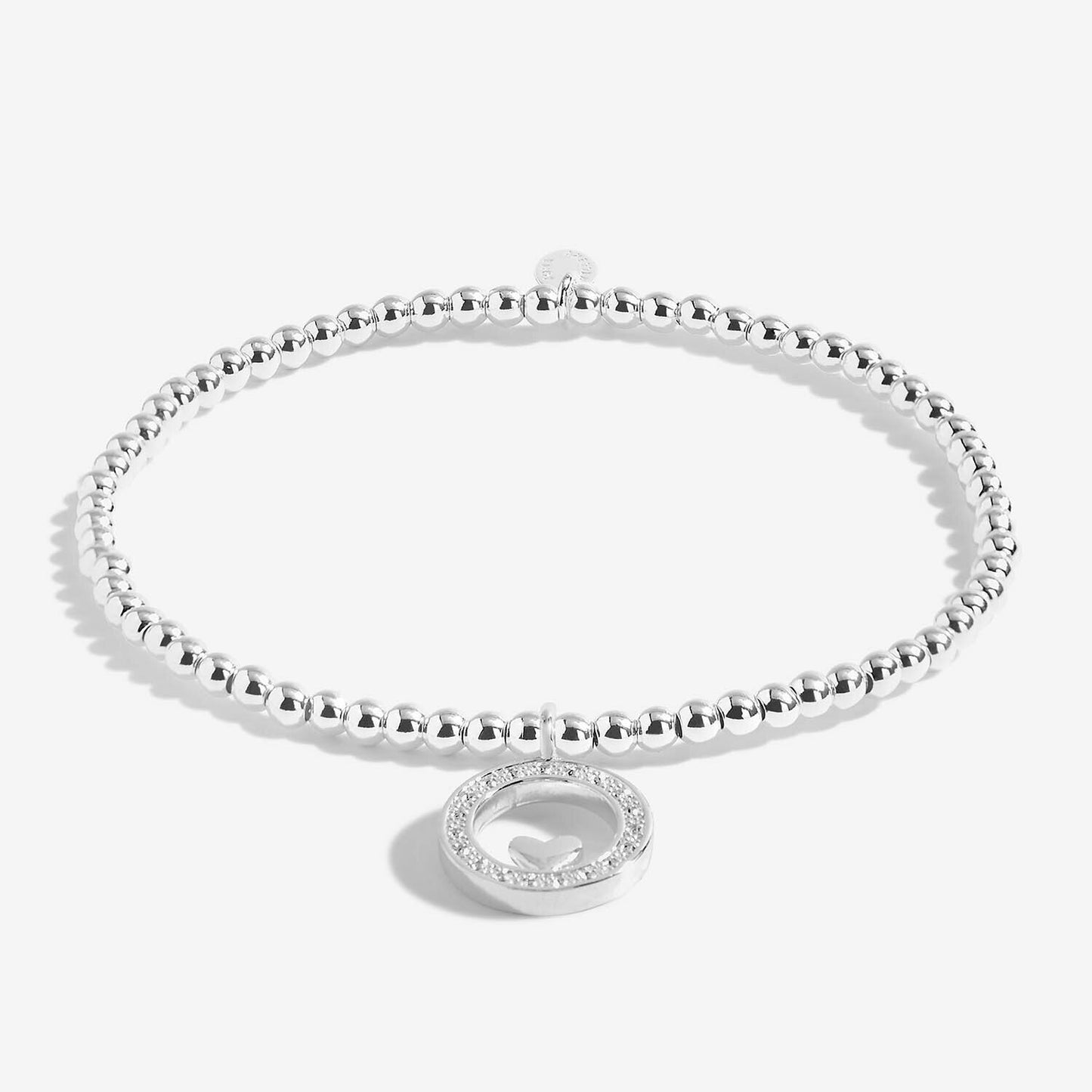 Joma Silver Plated Beaded Bracelet A Little ALWAYS THERE FOREVER LOVED - 5818