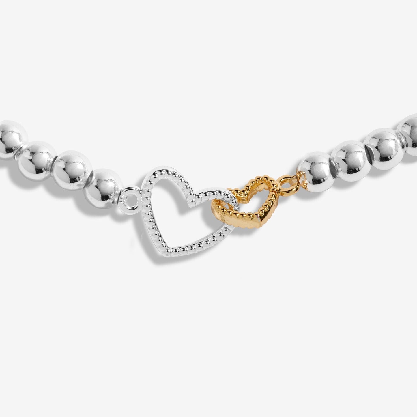 Joma Jewellery Silver Plated Beaded Bracelet A Little BY YOUR SIDE + Gift Bag