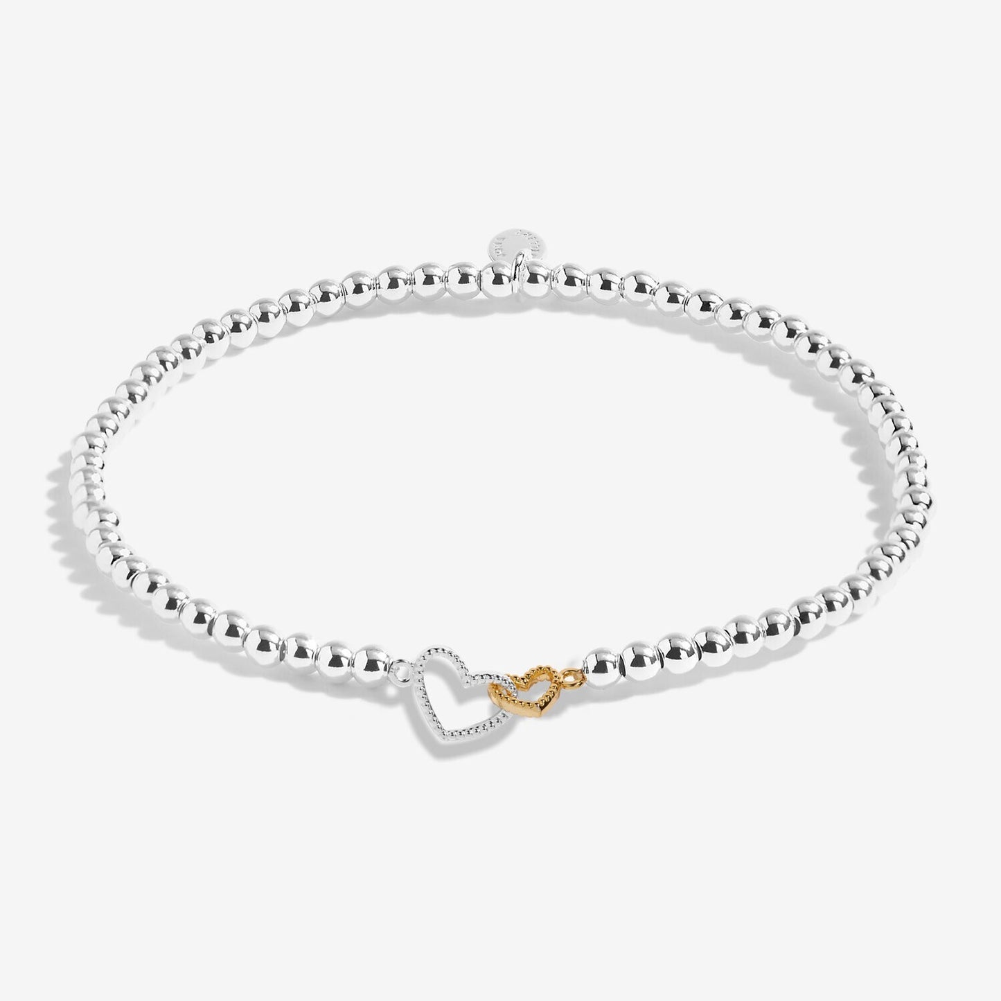 Joma Jewellery Silver Plated Beaded Bracelet A Little BY YOUR SIDE + Gift Bag