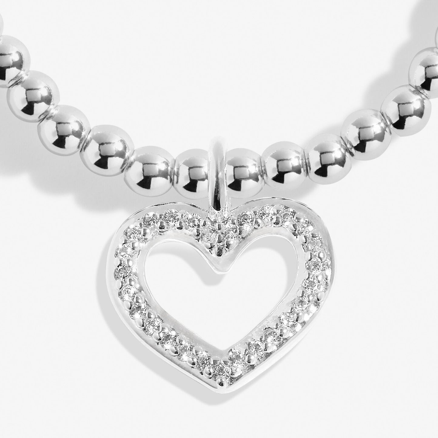 Joma Silver Plated Beaded Bracelet A Little HAPPY BIRTHDAY SISTER + Gift Bag