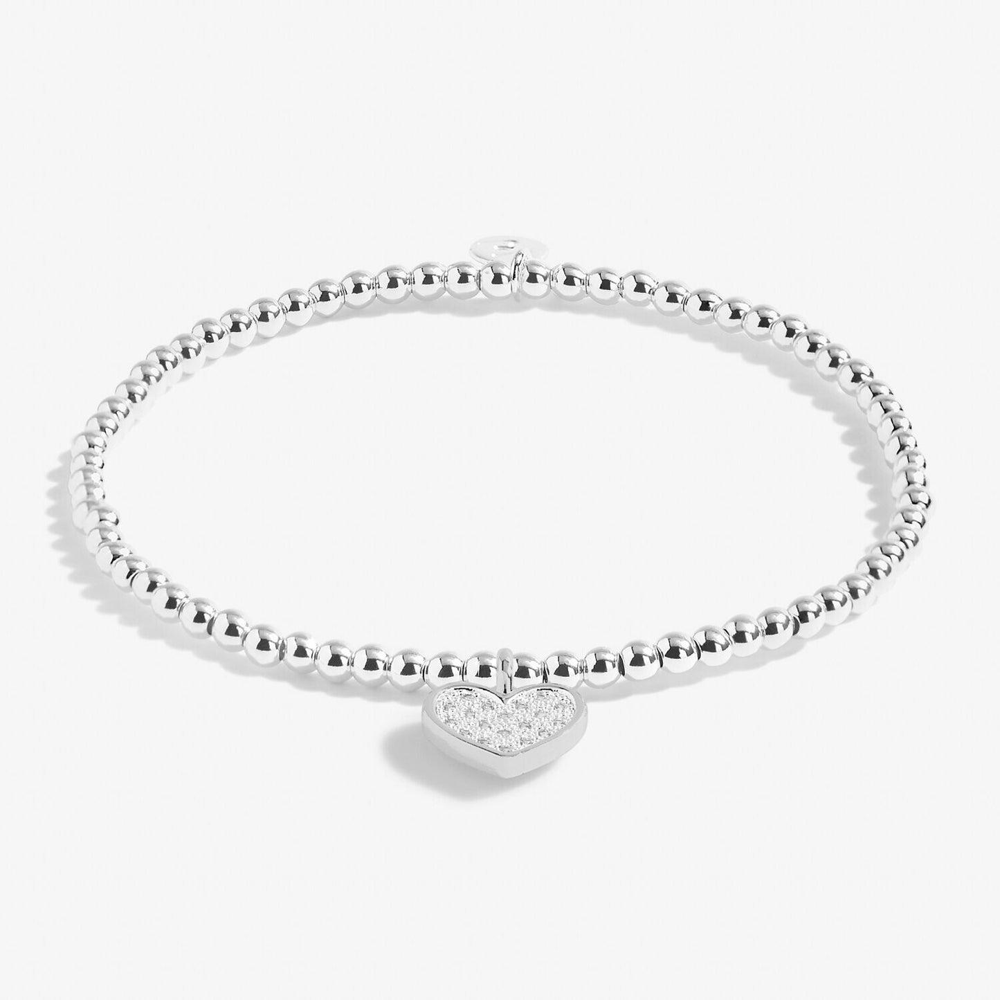 Joma Silver Plated Beaded Bracelet A Little SHINE BRIGHT LIVE HAPPY + Gift Bag