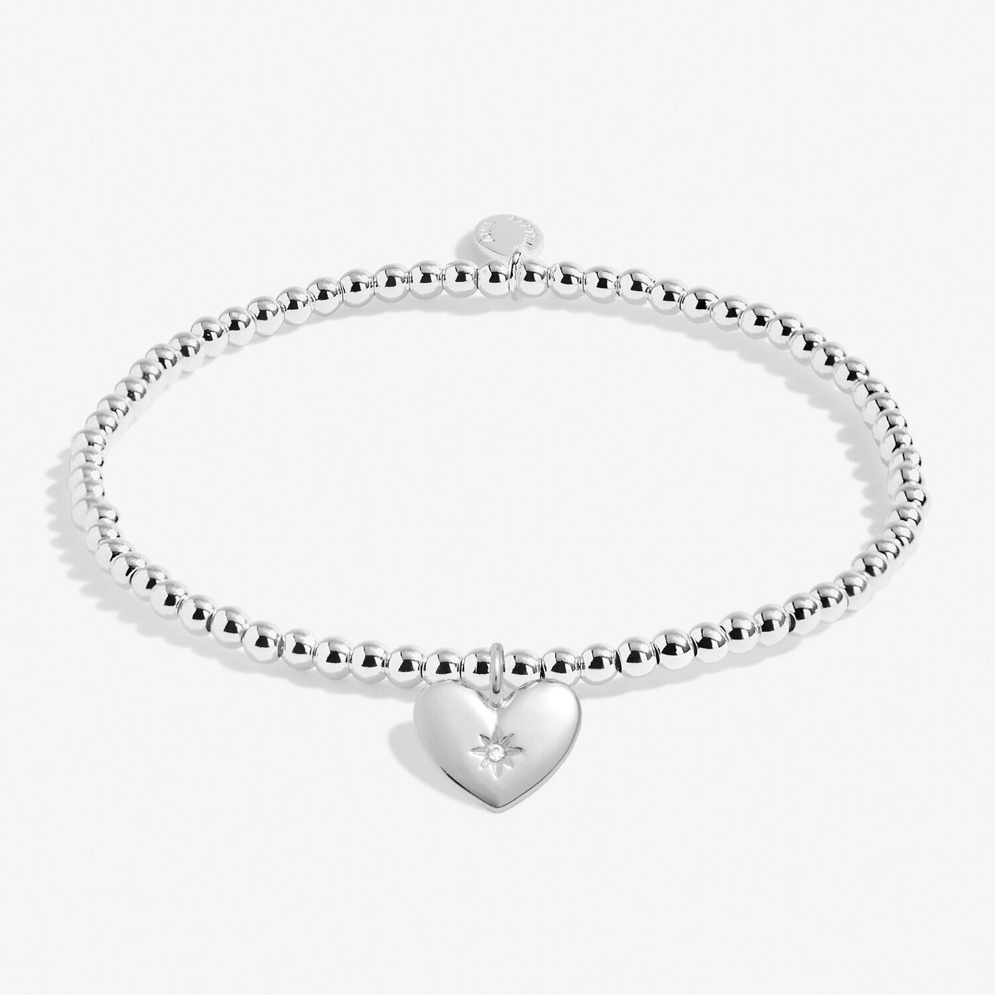 Joma Jewellery Silver Plated Beaded Bracelet A Little HERE FOR YOU + Gift Bag