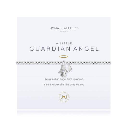 Joma Silver Plated Beaded Bracelet A Little GUARDIAN ANGEL  + GIFT BAG 2273