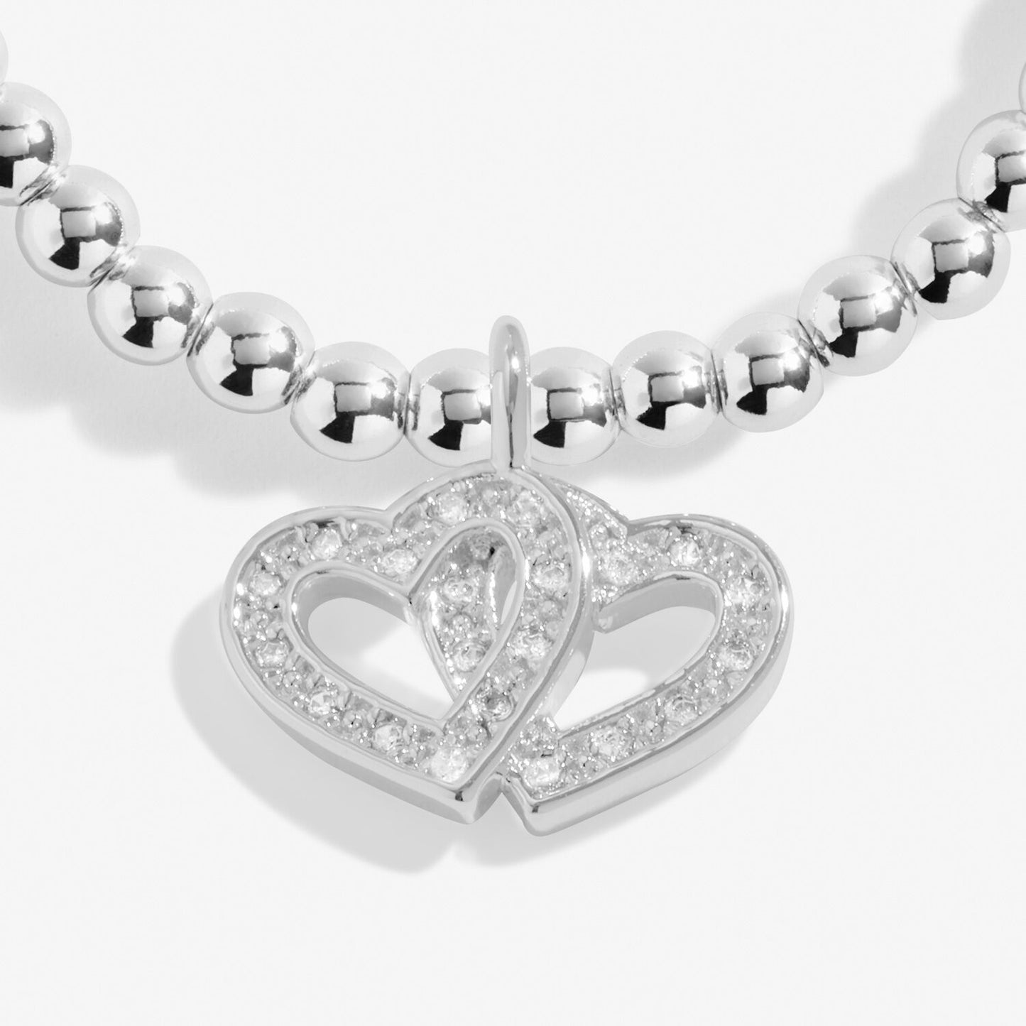 Joma Jewellery Silver Plated Beaded Bracelet A Little WEDDING WISHES + Gift Bag
