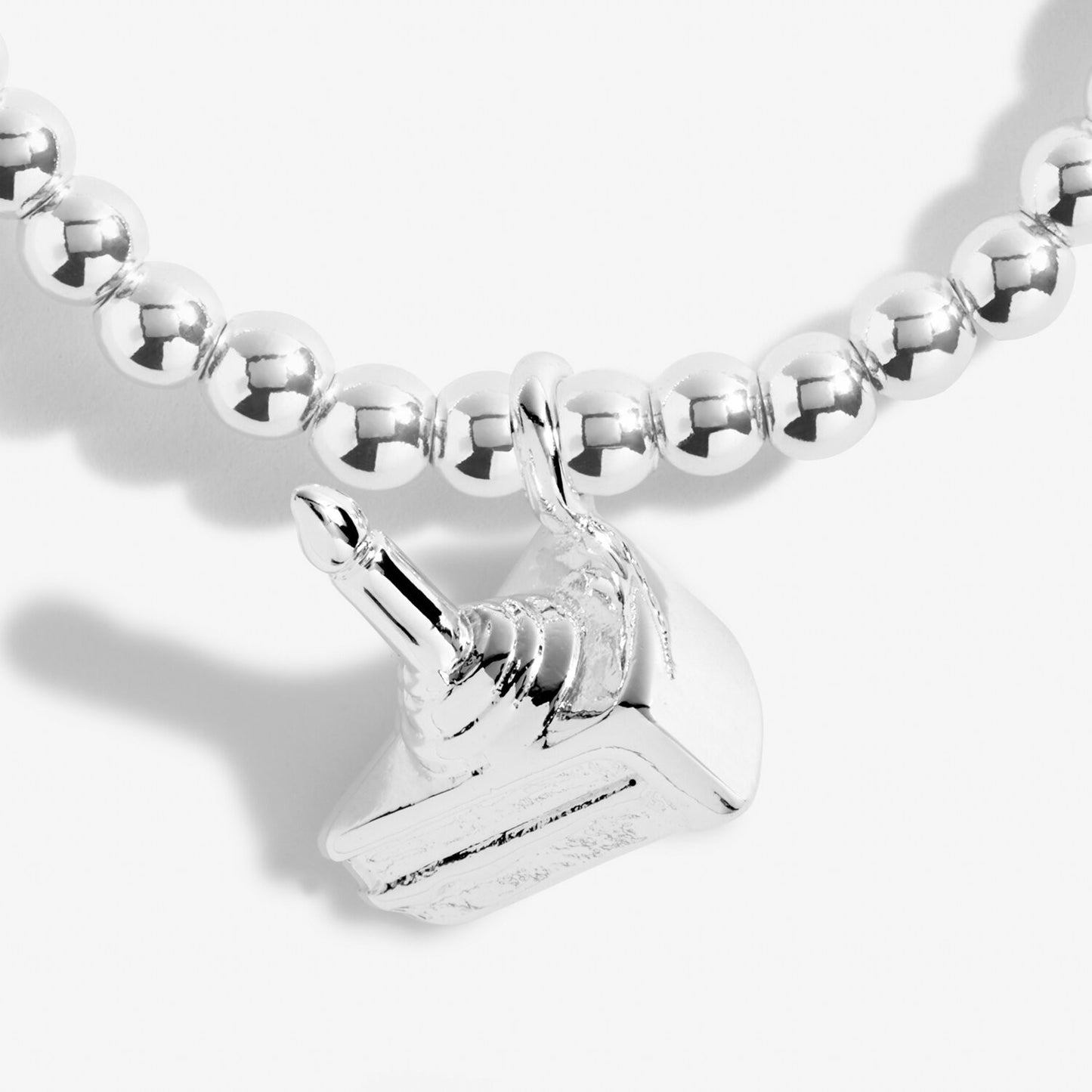 Joma Silver Plated Beaded Bracelet A Little HAPPIEST OF BIRTHDAYS + Gift Bag