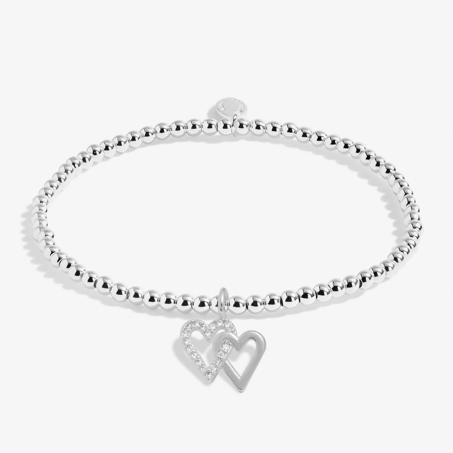 Joma Silver Plated Beaded Bracelet A Little HAPPY BIRTHDAY FRIEND + Gift Bag