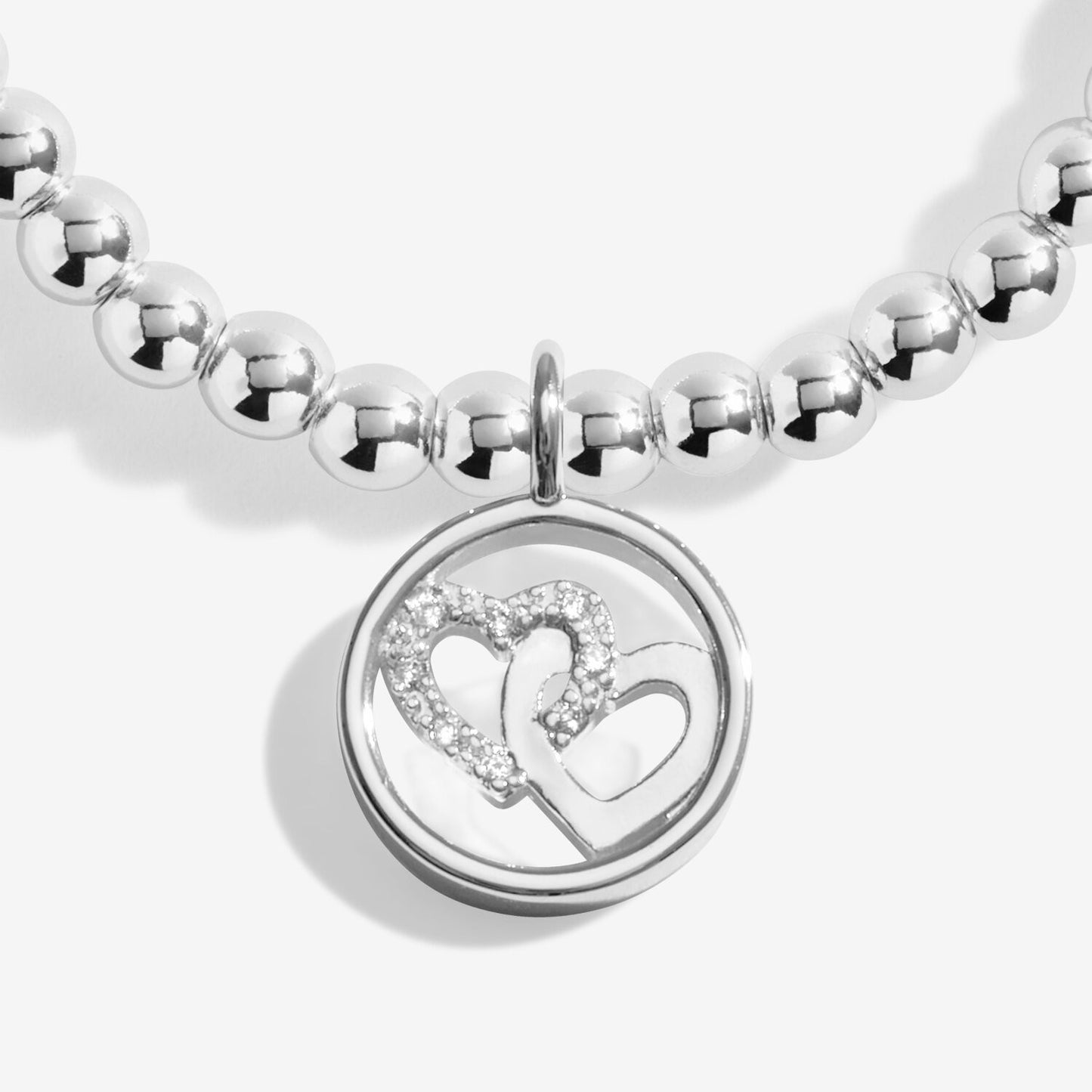 Joma Silver Plated Beaded Bracelet A Little LOVE AND FRIENDSHIP  + GIFT BAG 9018