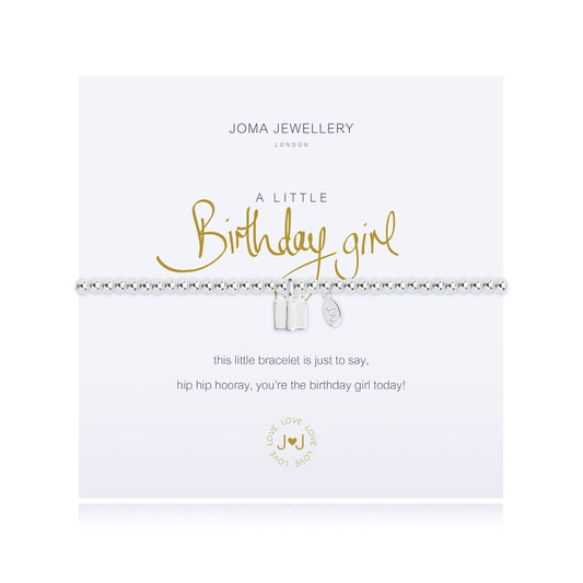 Joma Silver Plated Beaded Bracelet A Little BIRTHDAY GIRL + Gift Bag 1962
