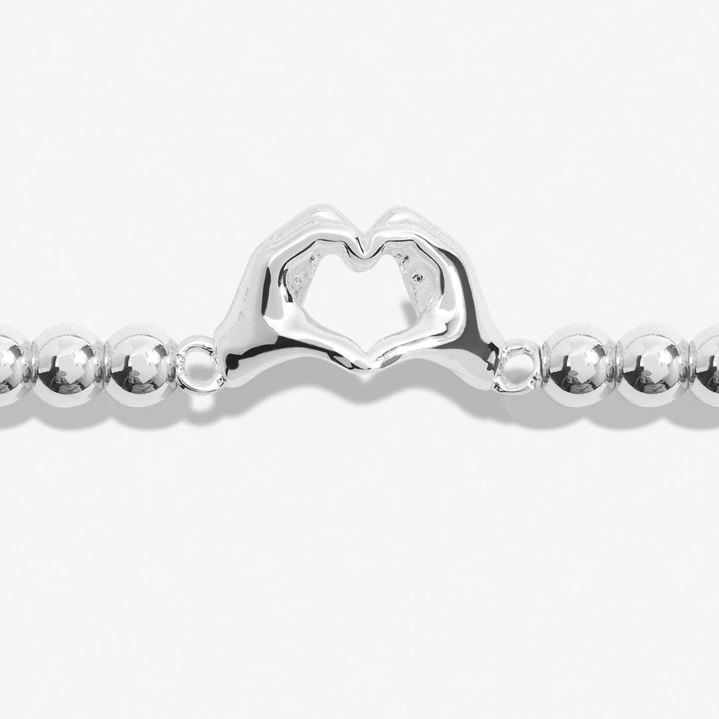 Joma Silver Plated Beaded Bracelet A Little FRIENDSHIP LAUGHTER HAPPINESS - Gift