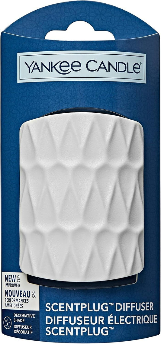 Yankee Candle Scent UK Plug Diffuser Base Unit - Organic Pattern (White)