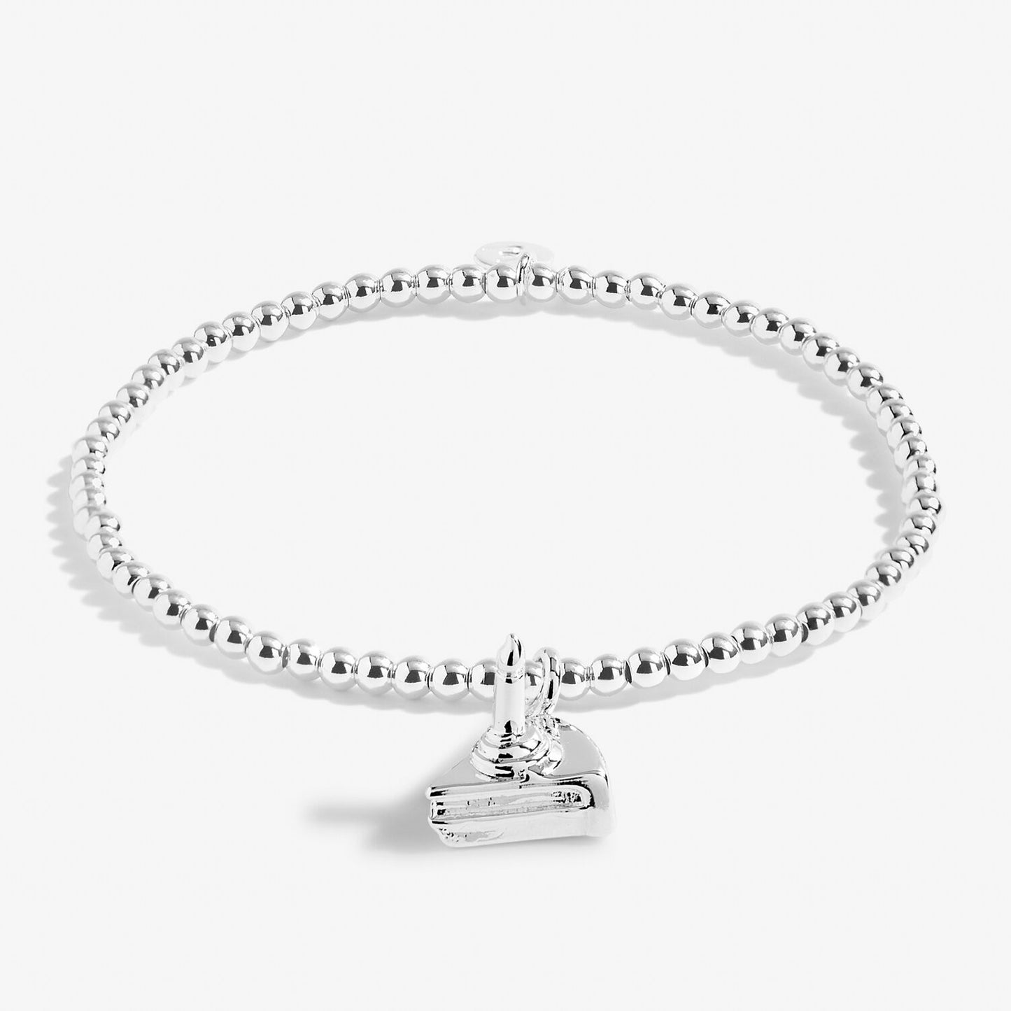Joma Silver Plated Beaded Bracelet A Little HAPPIEST OF BIRTHDAYS + Gift Bag