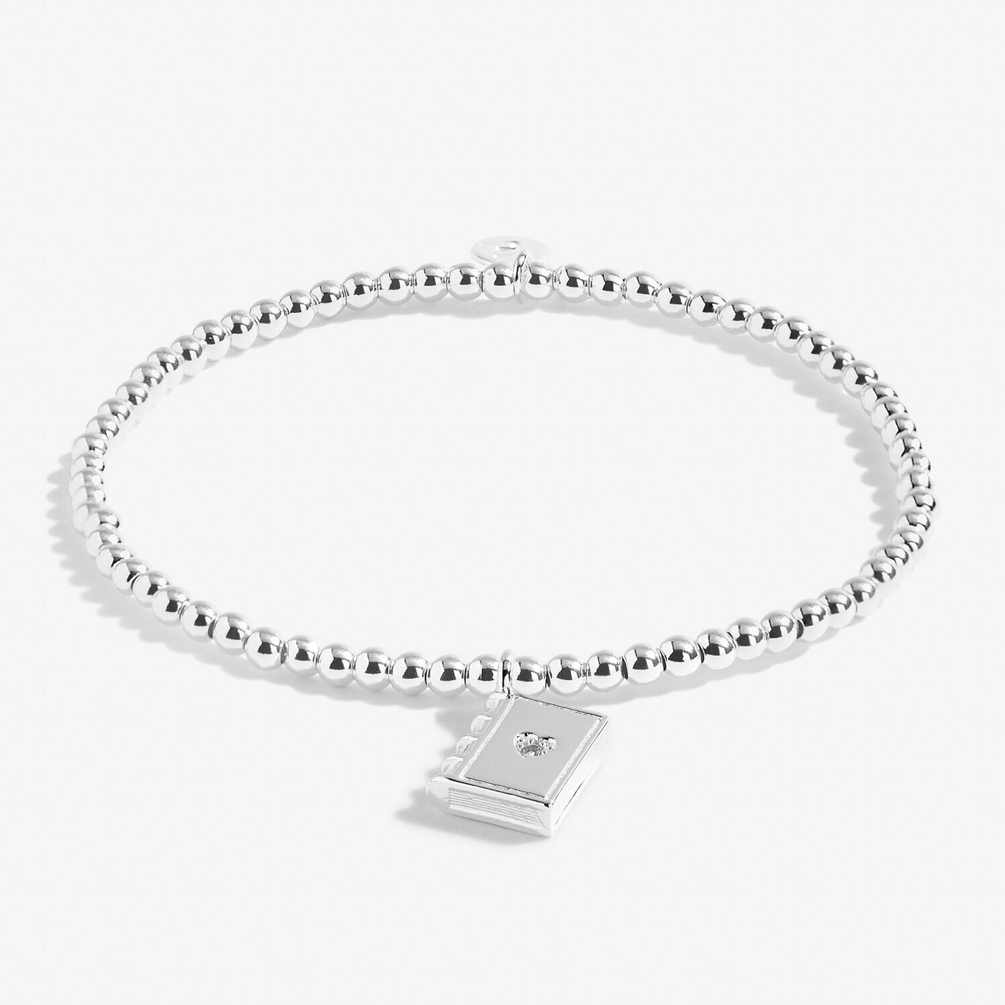 Joma Silver Plated Beaded Bracelet A Little NEW CHAPTER + Gift Bag 5231