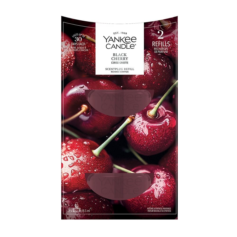 NEW Yankee Candle ScentPlug Plug in Air Freshener Refills Fragrance BLACK CHERRY