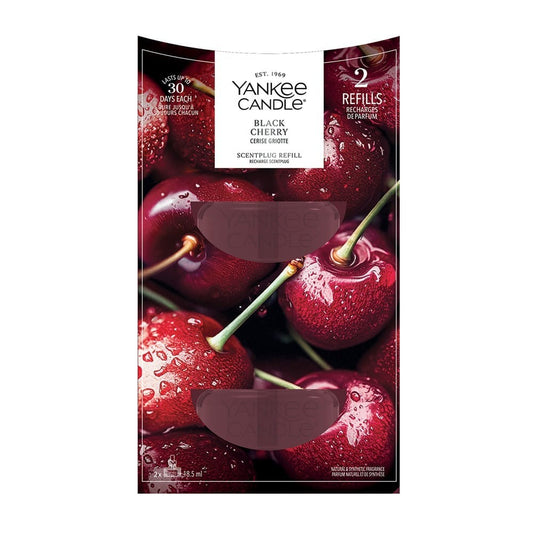 NEW Yankee Candle ScentPlug Plug in Air Freshener Refills Fragrance BLACK CHERRY