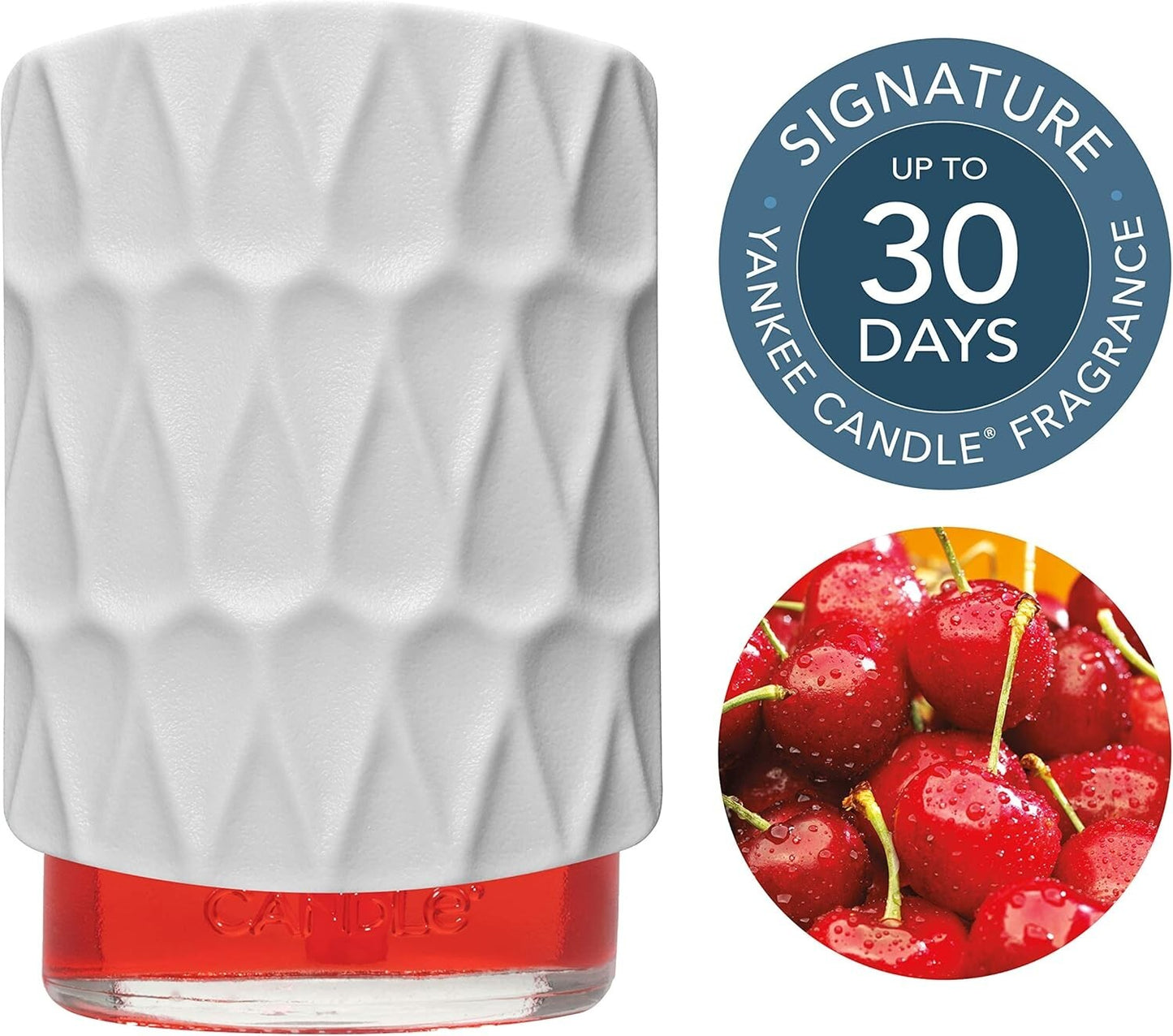 Yankee Candle UK Plug In Starter Kit  Electric White Organic - BLACK CHERRY