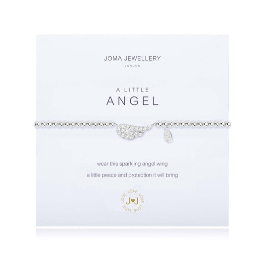 Joma Silver Plated Beaded Bracelet A Little ANGEL + Gift Bag 1819