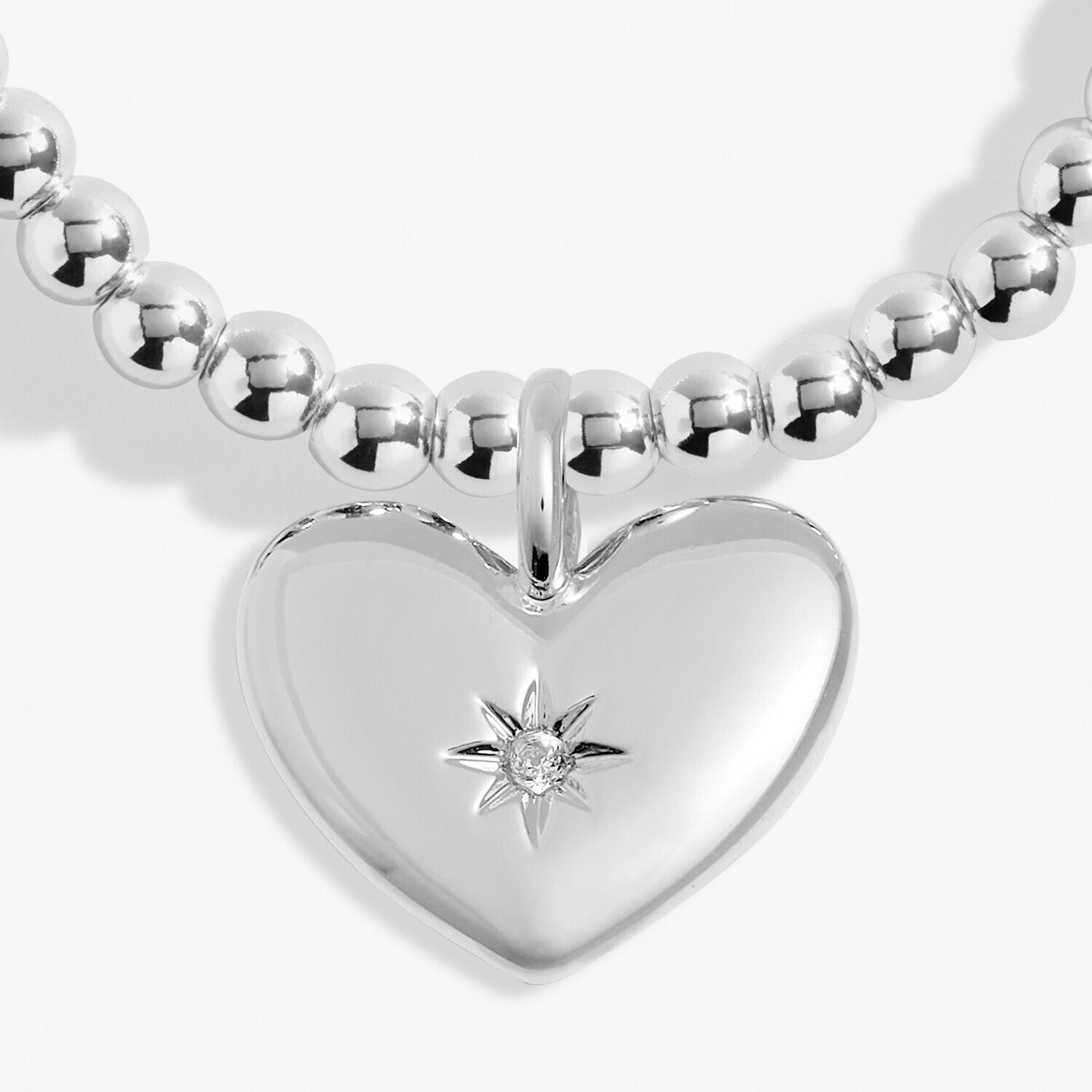 Joma Jewellery Silver Plated Beaded Bracelet A Little HERE FOR YOU + Gift Bag