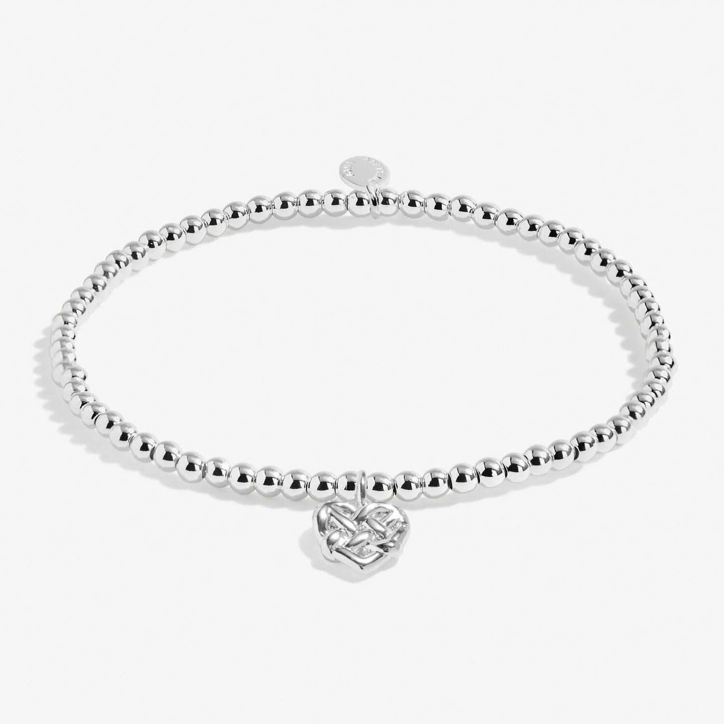Joma Silver Beaded Bracelet A Little FRIENDSHIP IS A KNOT THAT CANNOT BE UNTIED