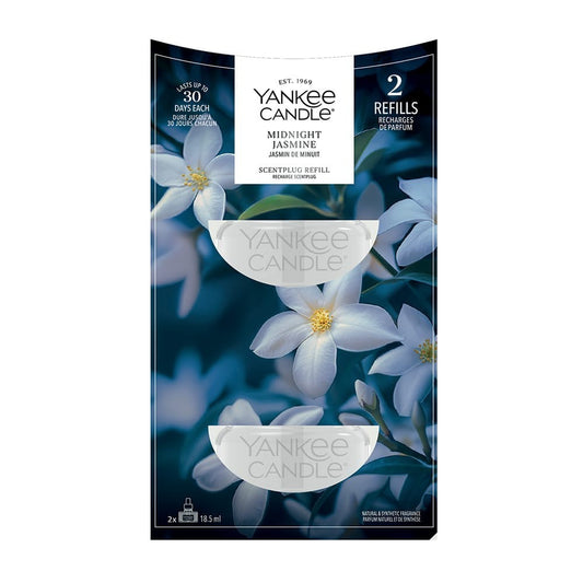 Yankee Candle ScentPlug Plug in Air Freshener Refills Fragrance Midnight Jasmine