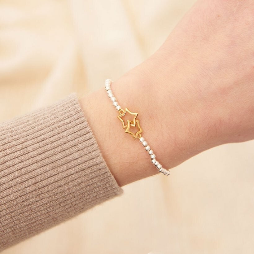 Joma Silver Plated Beaded Bracelet A Little ALWAYS MY SISTER FOREVER MY FRIEND