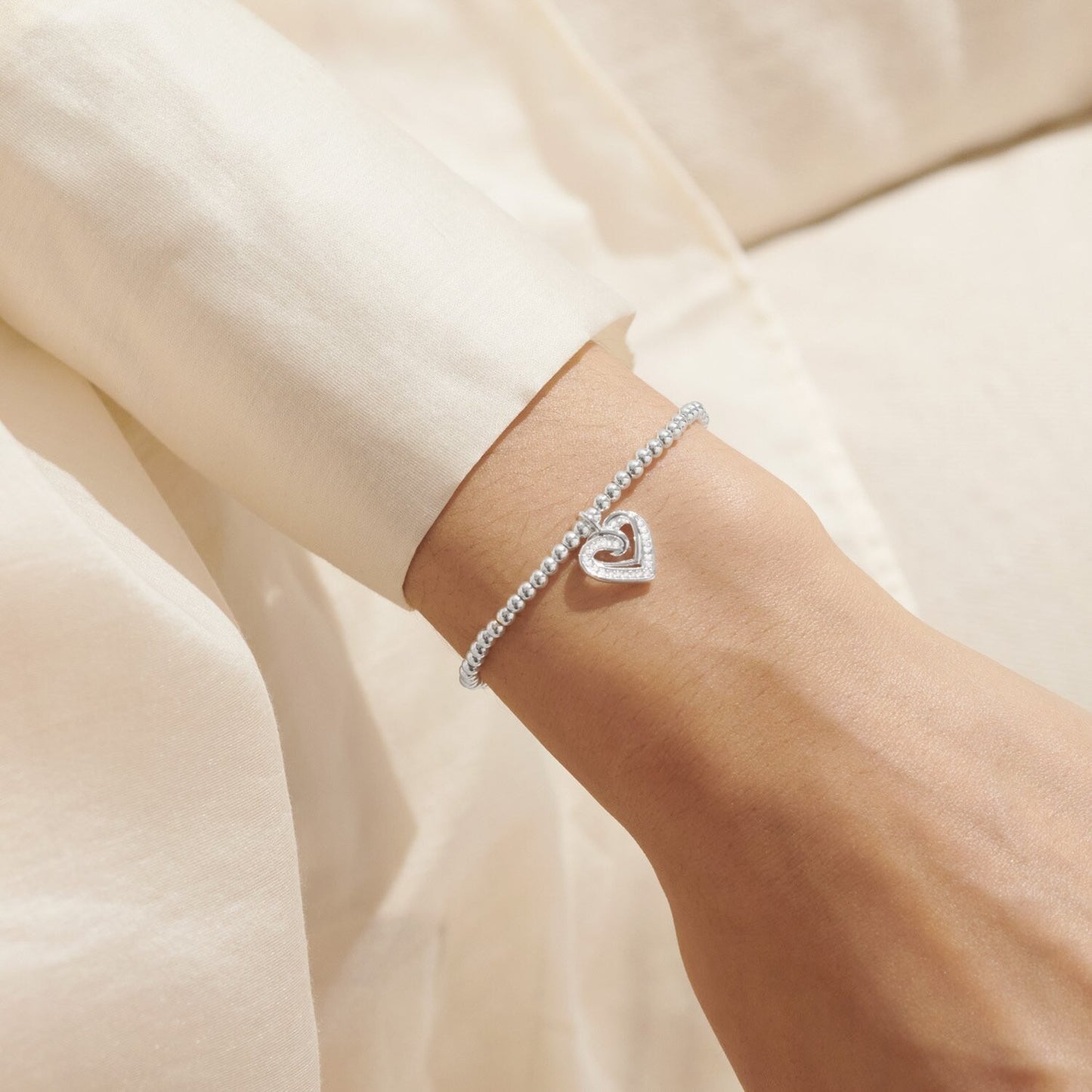 Joma Silver Plated Beaded Bracelet A Little FOREVER THANKFUL YOU'RE MY FRIEND