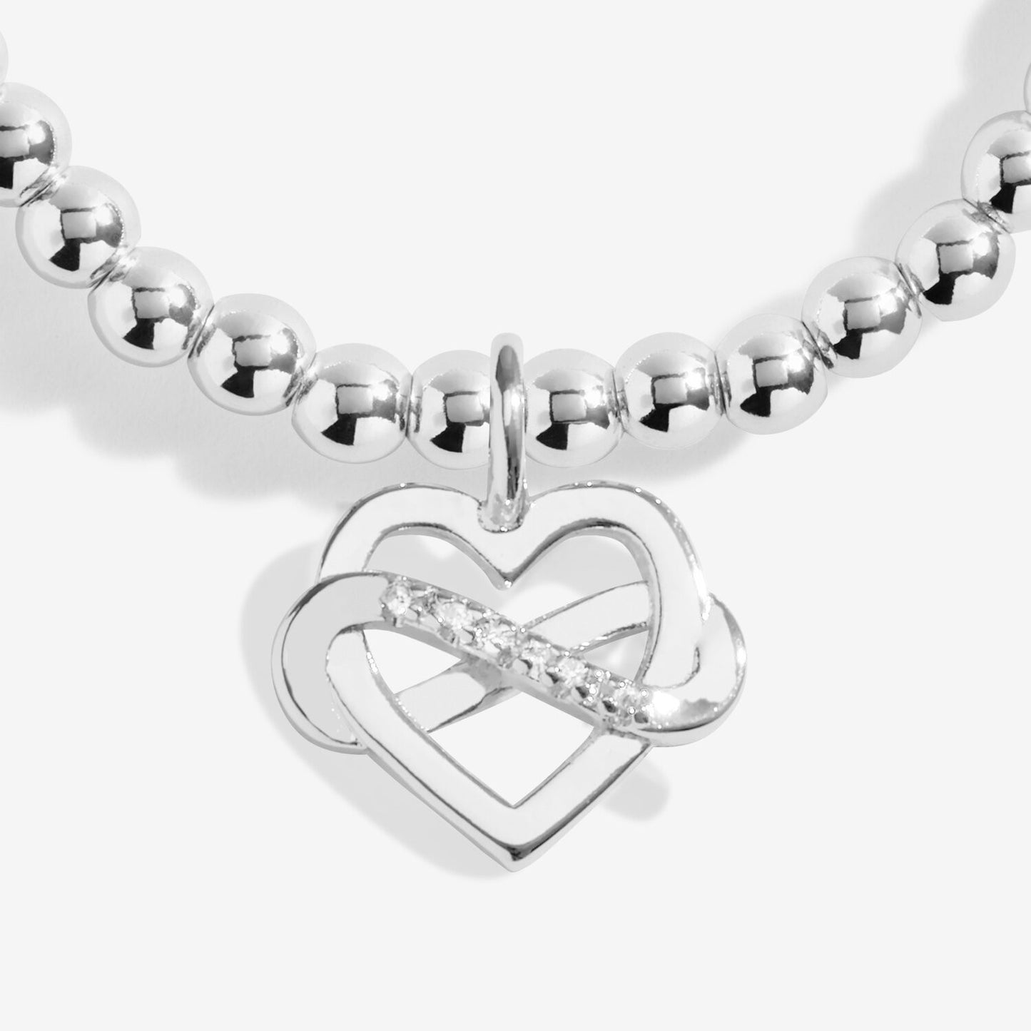 Joma Silver Plated Beaded Bracelet A Little FAMILY IS A GIFT THAT LASTS FOREVER