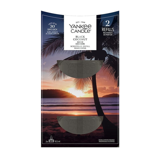 Yankee Candle ScentPlug Plug in Air Freshener Refills Fragrance BLACK COCONUT