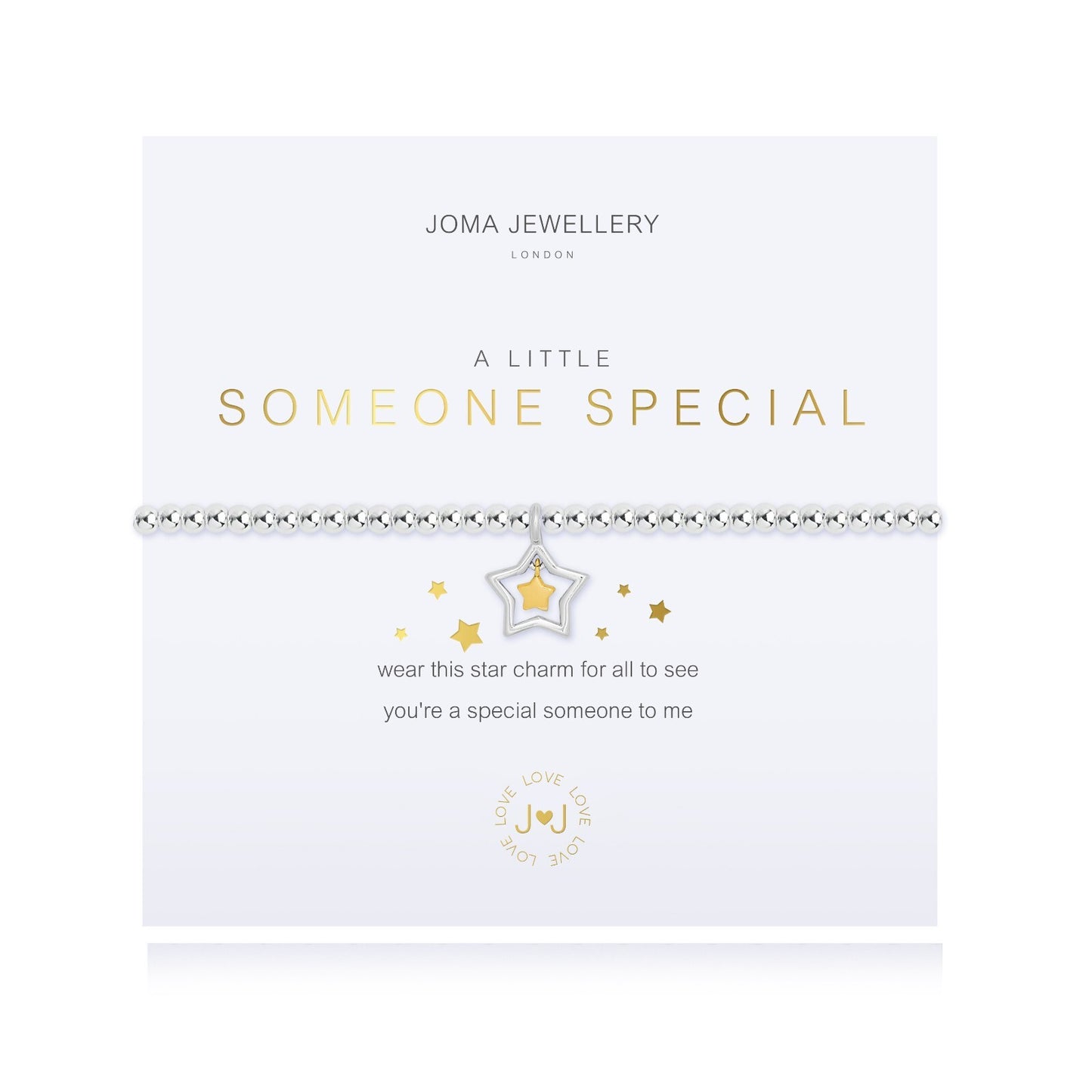 Joma Jewellery Silver Plated Beaded Bracelet A Little SOMEONE SPECIAL + Gift Bg