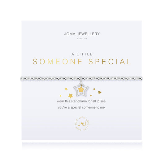 Joma Jewellery Silver Plated Beaded Bracelet A Little SOMEONE SPECIAL + Gift Bg